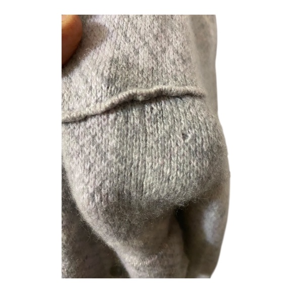 Cashmere snap button up western style checkered plaid sweater. Sz 4 - Picture 16 of 16